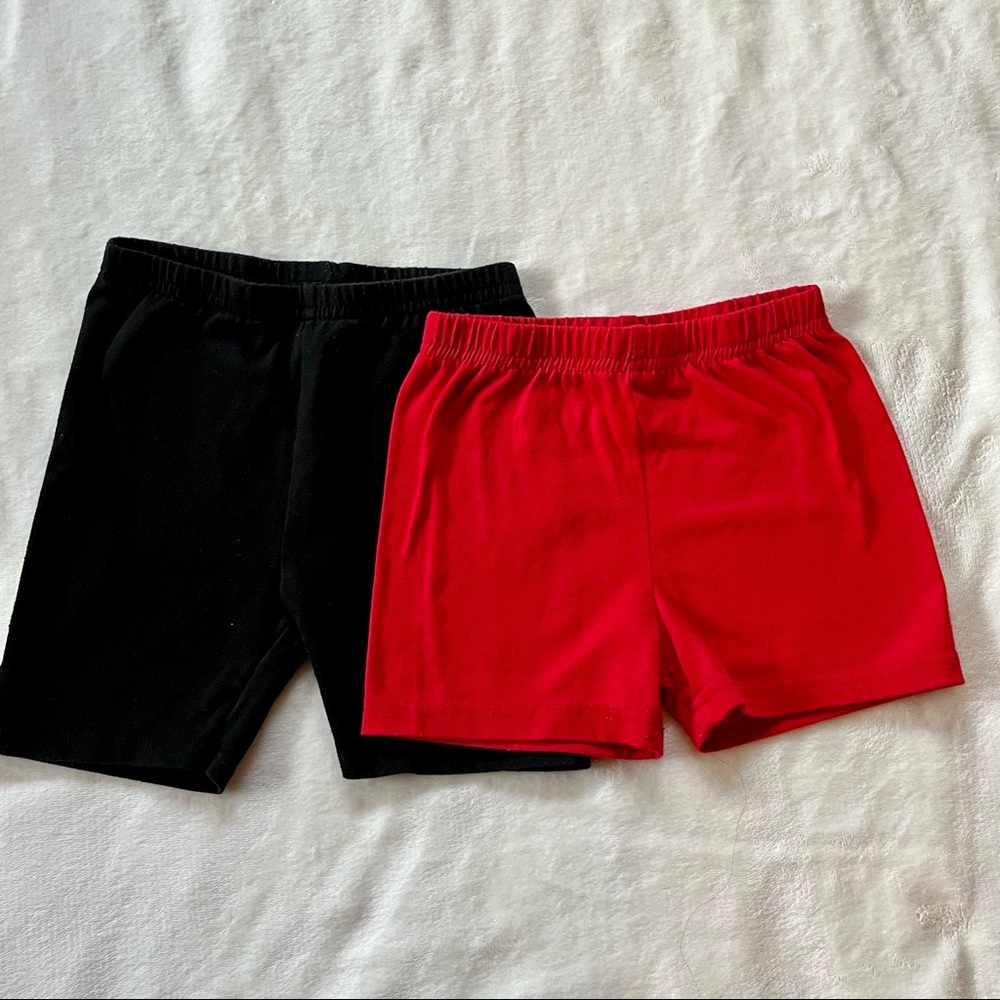 Lot of 2- 4T Black & Red Pair of Shorts. Brands: Garanimals & Sunshine Swing